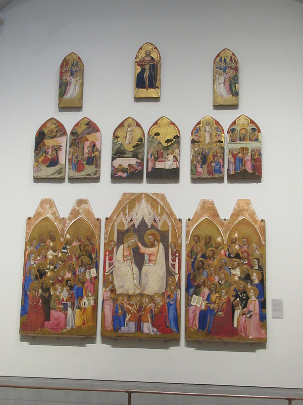 San Pier Maggiore Altarpiece 1370-1, Jacopodi Gone and Workshop, documented 1365, died 1398, National Gallery, Trafalgar Square, Charing Cross, City of Westminster, London, WC2N 5DN (1)<br/>© <a href="https://flickr.com/people/38298328@N08" target="_blank" rel="nofollow">38298328@N08</a> (<a href="https://flickr.com/photo.gne?id=53163299191" target="_blank" rel="nofollow">Flickr</a>)