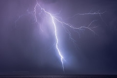 CG lightning in the sea