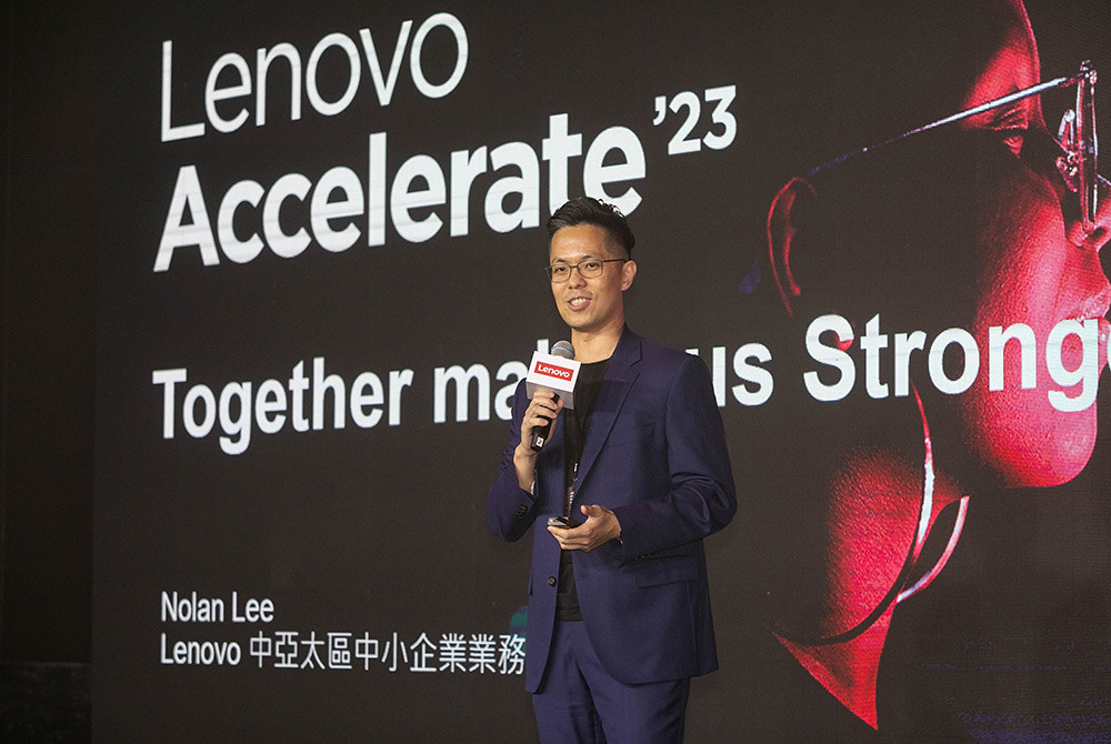 【新聞照片3】透過全方位整合，Lenovo推出了全面升級的Lenovo-360通路架構，幫助通路夥伴更瞭解其顧客，實現更高的業績成長。圖為Lenovo中亞太區中小企業業務總經理李宗幸。