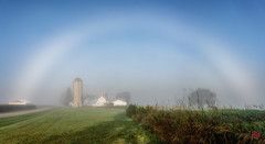 White Farm Under Fogbow