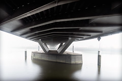 Baakenhafenbrücke in the Fog