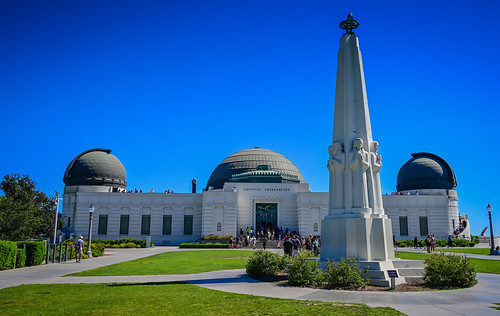 Astronomers Monument and Griffith Observatory - Los Angeles CA