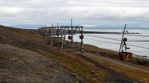 Abandoned aerial tramway, Longyearbyen, Svalbard