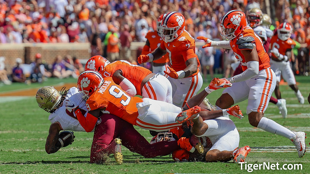 Clemson Football Photo of RJ Mickens and Florida State