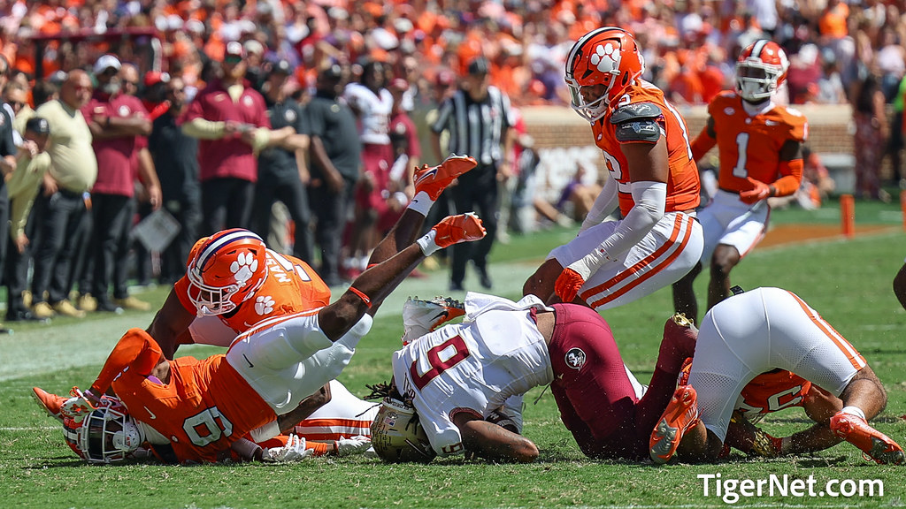 Clemson Football Photo of RJ Mickens and Florida State