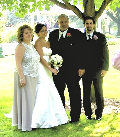 The four of us at my daughters wedding!!