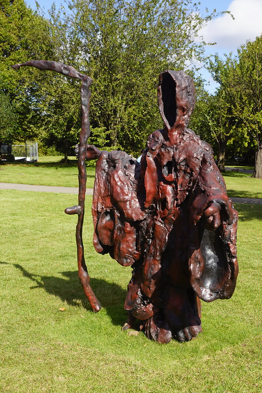 Friend (Grime Reaper) 2023, Josh Smith, Frieze Sculpture Park, English Gardens, Regents Park, City of Westminster, London, NW1 4LL (30)<br/>© <a href="https://flickr.com/people/38298328@N08" target="_blank" rel="nofollow">38298328@N08</a> (<a href="https://flickr.com/photo.gne?id=53214671026" target="_blank" rel="nofollow">Flickr</a>)