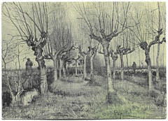 Pollarded Birches and Shepherd by Vincent van Gogh, 1884. And his Life and Death.