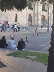 Electric scooter blockade. Yetevan