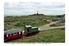 Mannez Quarry, Alderney. Loco 'Elizabeth' & train near the lighthouse. 16.9.23