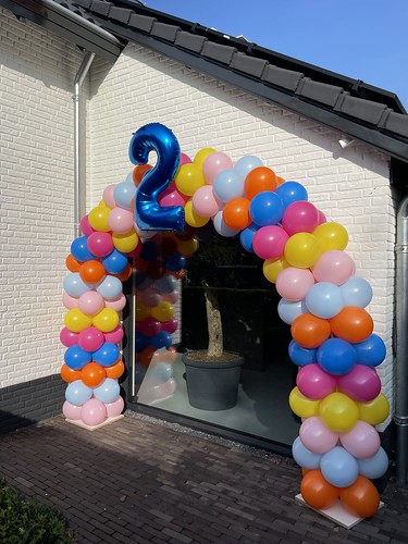 Ballonboog 6m Folieballon Cijfer Verjaardag 2 Jaar Mijnsheerenland