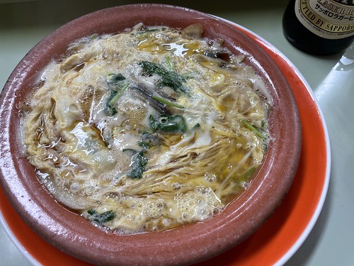 Simmered loach and egg pot from Marumasuya @ Akabane