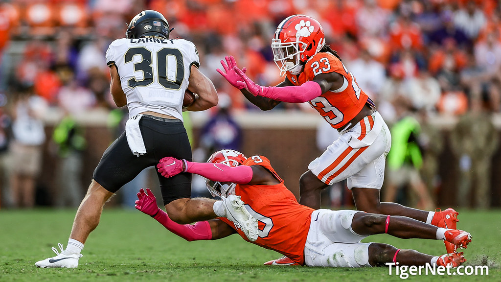 Clemson Football Photo of Wake Forest and RJ Mickens and torianopridejr