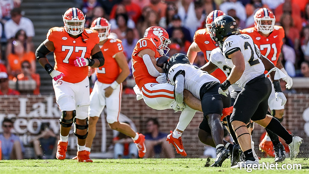 Clemson Football Photo of Troy Stellato and Wake Forest