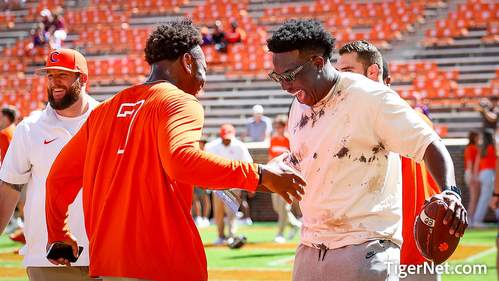 Clemson Football Photo of Justin Mascoll and KJ Henry and Wake Forest