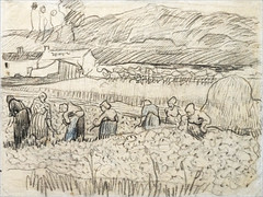"Paysage avec des paysannes récoltant" de Vincent Van Gogh (Musée d'Orsay, Paris)