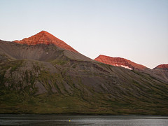 2023 (challenge No. 3 - old unpublished pics) - Day 290 - SSetting sun over the mountains, Siglufjordur, Iceland 2018