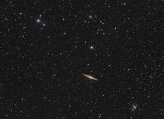 NGC 891 and Abell 347 Galaxy Cluster