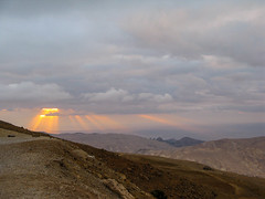 2023 (challenge No. 3 - old unpublished pics) - Day 292 - Sunbeams, Petra, Jordan 2008