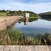 Brutalist concrete dam at Wimbleball Lake
