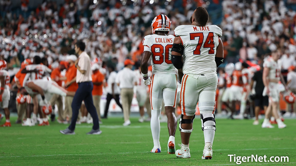 Clemson Football Photo of Beaux Collins and Marcus Tate and miami