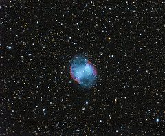 Messier 27 or the Dumbbell Nebula.
