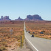 View back to Monument Valley