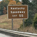 Kentucky Speedway exit