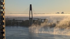 Fraser River Morning Fog
