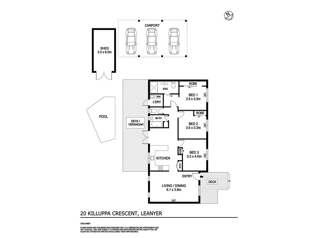 20 Killuppa Crescent, Leanyer NT 0812 floorplan