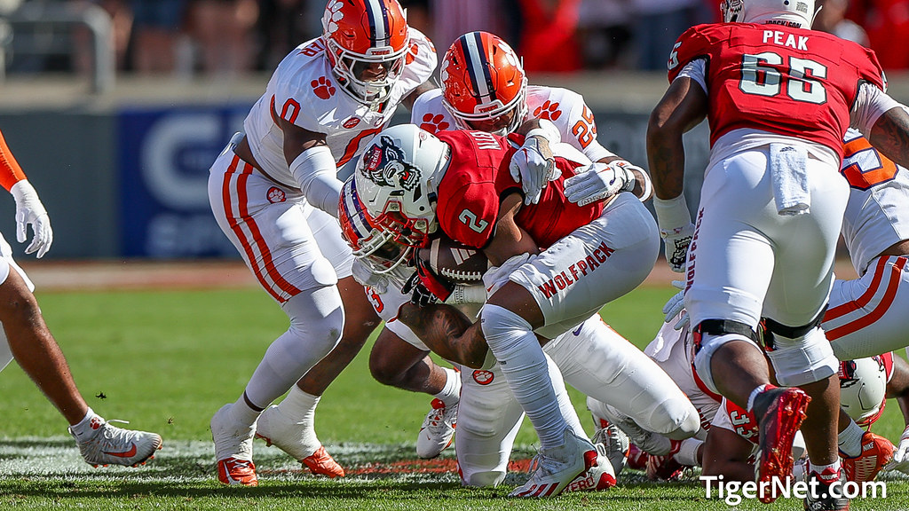 Clemson Football Photo of Jalyn Phillips and NC State
