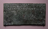 Bronze plaque with Greek inscription recording gifts to a sanctuary, probably Athena