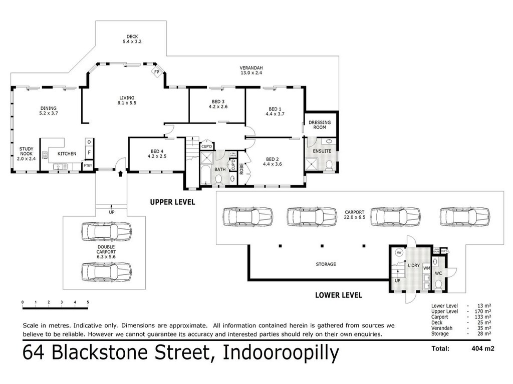64 Blackstone Street, Indooroopilly QLD 4068 floorplan