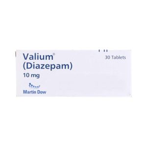 Blue valium pill