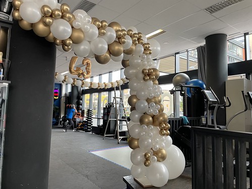 Halve Ballonboog Organisch  Folieballon Cijfer 40 Verjaardag Sport Office Barendrecht