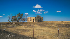 Abandoned limestone house - Russell County, Kansas