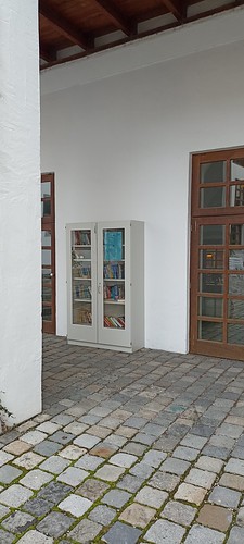 öffentlicher Bücherschrank am Gymnasium Freising