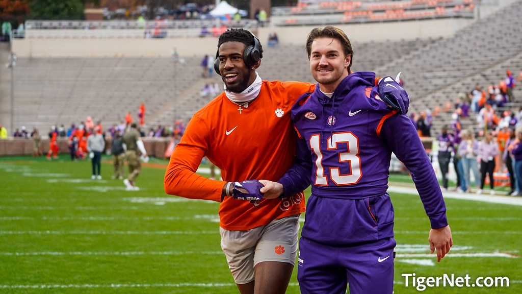 Clemson Football Photo of Beaux Collins and Brannon Spector and Georgia Tech
