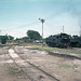 C28 53 & C28 27 locomotives, Cepu, East Java, Indonesia August 1972
