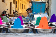 Pushkar Portrait, Market Seller