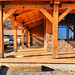 Rustic Concrete Wood Porch- Level Up Design- Chillicothe, OH