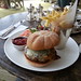 Burger and chips at Betty's, RHS Harlow Carr