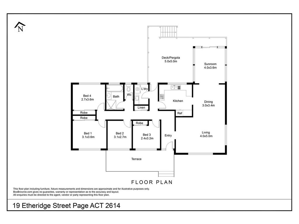 19 Etheridge Street, Page ACT 2614 floorplan