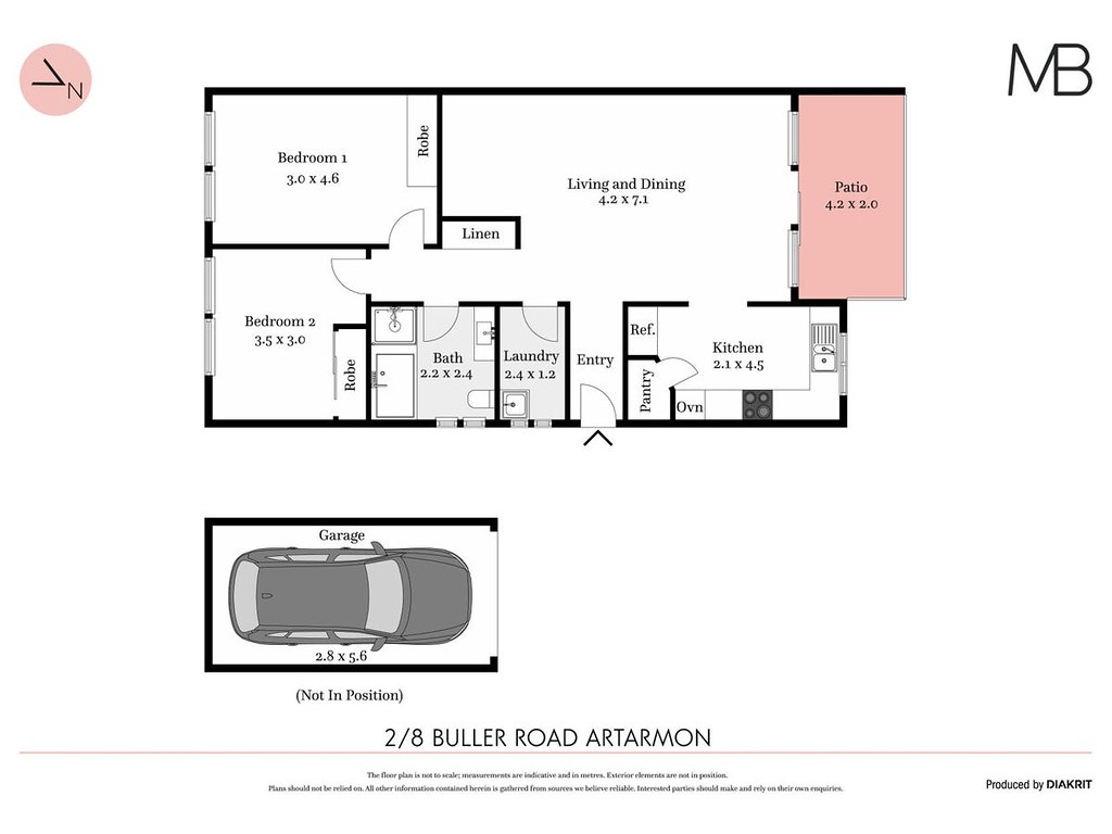 2/8 Buller Road, Artarmon NSW 2064 floorplan