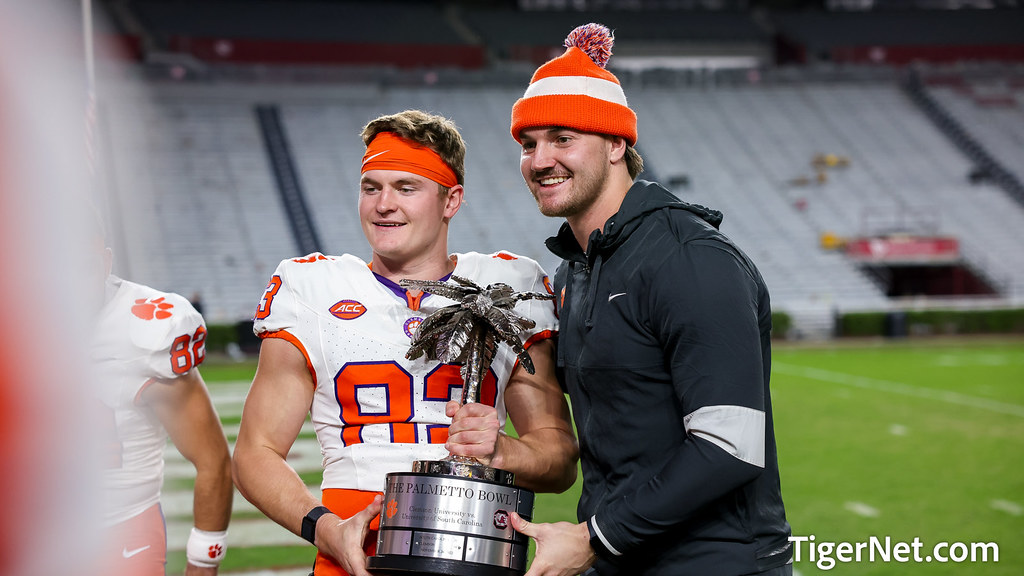 Clemson Football Photo of Brannon Spector and Hampton Earle and South Carolina