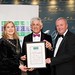 Denyse Campbell, IHF President and Paul Diver IHF Donegal Branch Chair, making a presentation  to Noel Cunningham for his contribution to the Tourism Industry in  Donegal