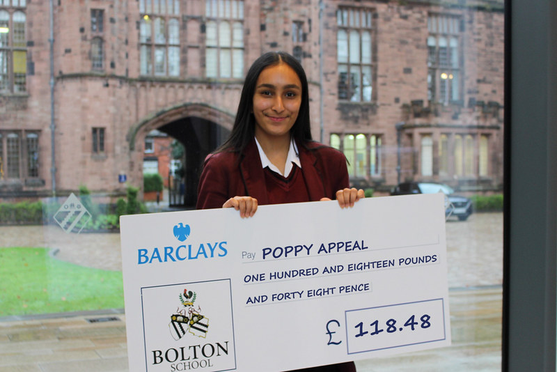 Student&#039;s individual Poppy Appeal Fundraising