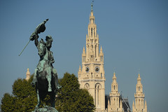 Vienna City Hall - Wiener Rathaus 1 - Equestrian Statue