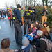 Klimagruppen blockieren Elsenbrücke, Berlin, 09.12.2023