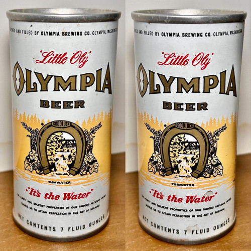 Beer Can - Olympia Beer - 01, 7oz, Ring-tab, Straight-side